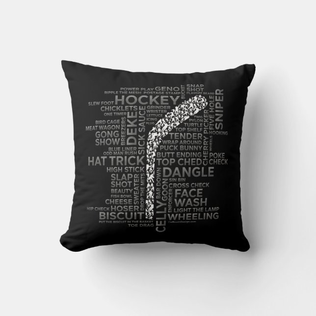 Hockey Players and Slang Cushion (Front)