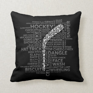 Hockey Players and Slang Cushion