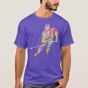 Hockey players art game play extreme sport print w T-Shirt