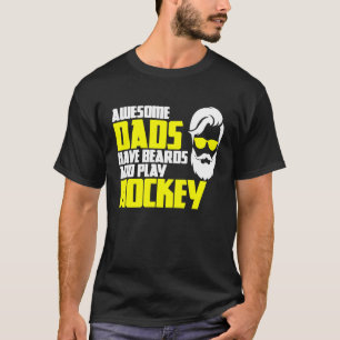 Hockey Playoff Beard Father's Day Saying Hockey Pl T-Shirt