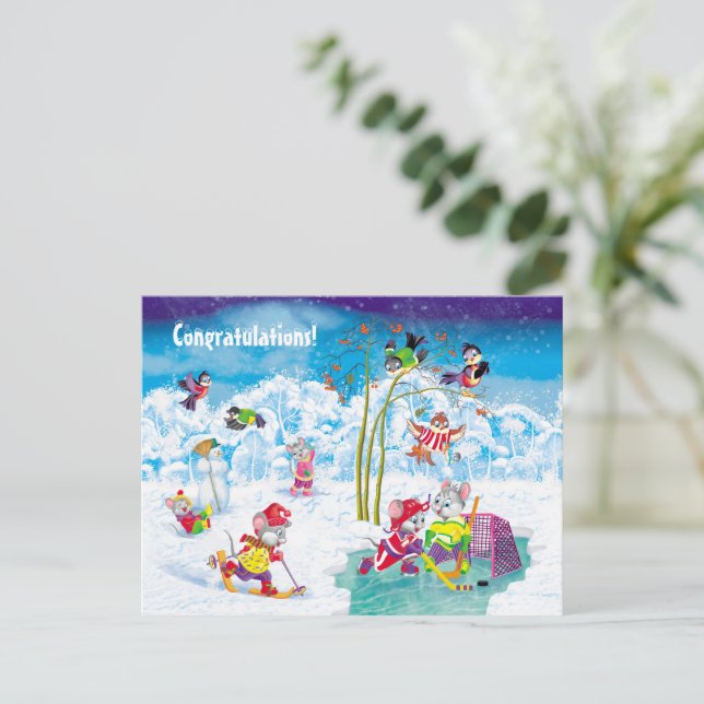 hockey postcard (Standing Front)