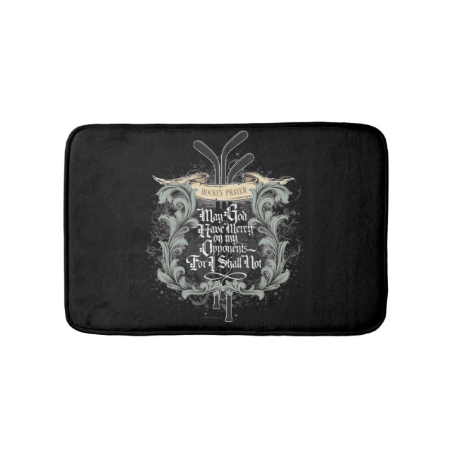 Hockey Prayer Bath Mat (Front)