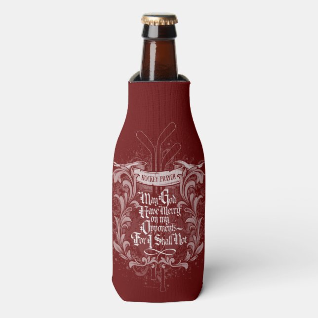 Hockey Prayer Bottle Cooler (Bottle Front)