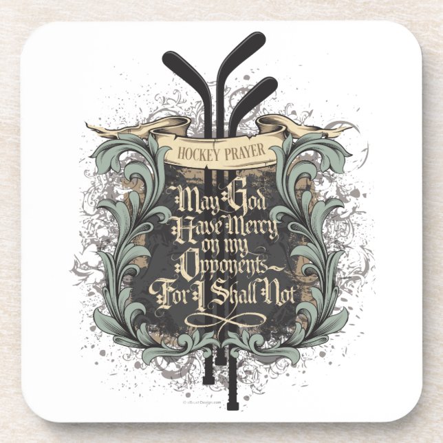 Hockey Prayer Coaster (Front)