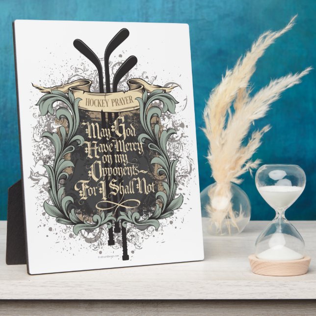 Hockey Prayer Plaque (Side)