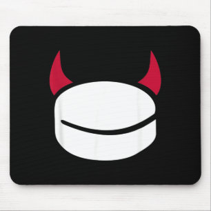 Hockey Puck Devil Mouse Pad