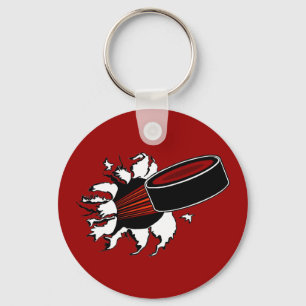 Hockey Puck Key Ring