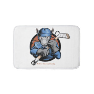 Hockey Rat Bathroom Mat