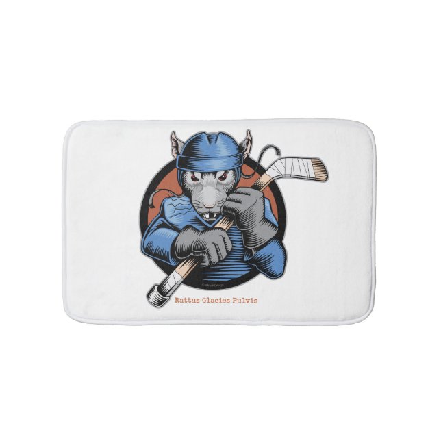 Hockey Rat Bathroom Mat (Front)