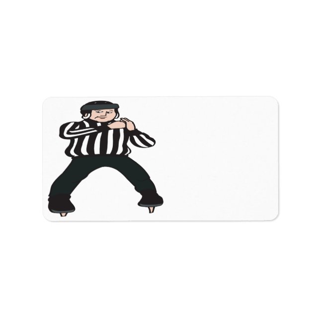 Hockey Referee Label (Front)