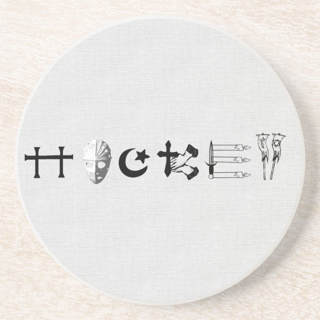Hockey Religion Coaster (Front)