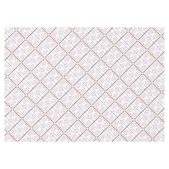 Hockey Rink Companion Autograph Ready Tablecloth (Front (Horizontal))
