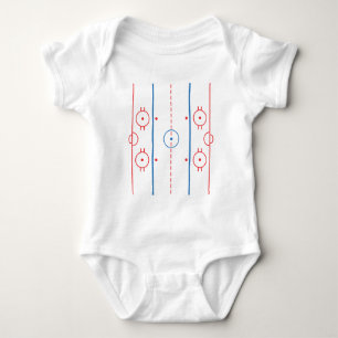 Hockey Rink Infant Baby Bodysuit