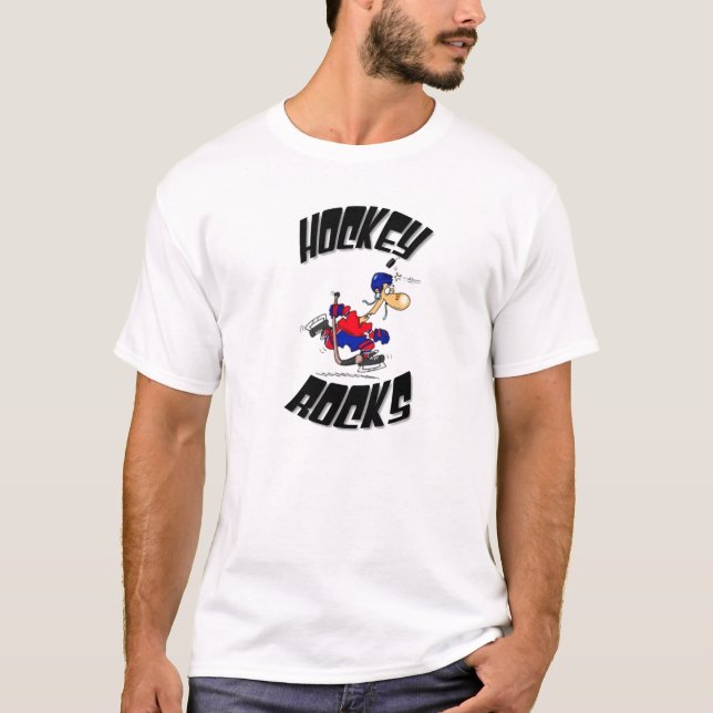 hockey rocks - Customised T-Shirt (Front)