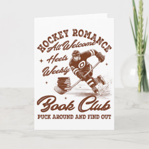 Hockey Romance Smut Reader Book Club Book Lover Bo Card