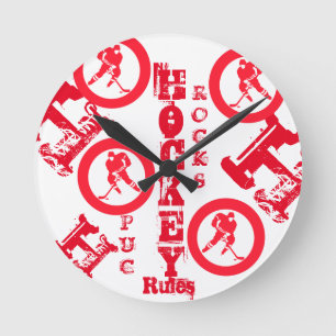Hockey round clock
