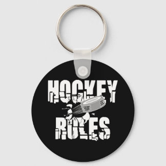 Hockey Rules Key Ring