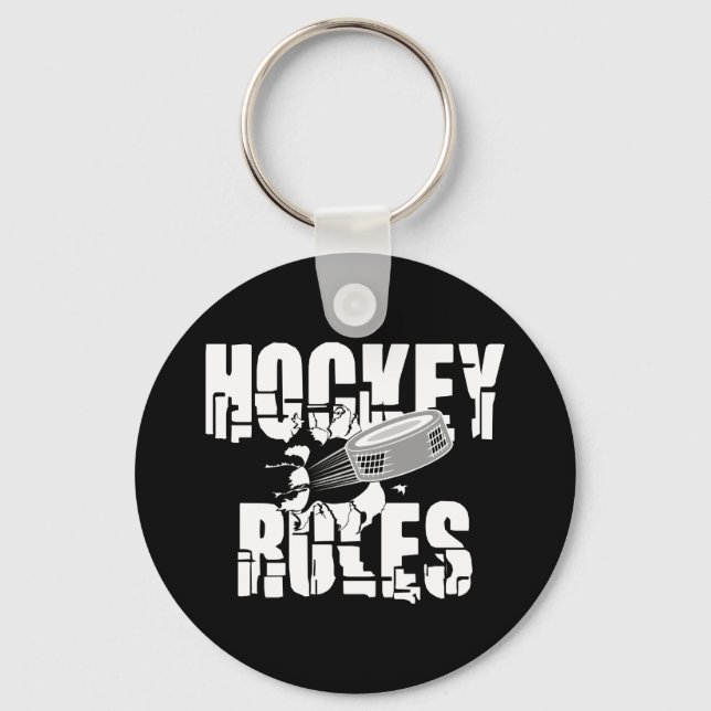 Hockey Rules Key Ring (Front)