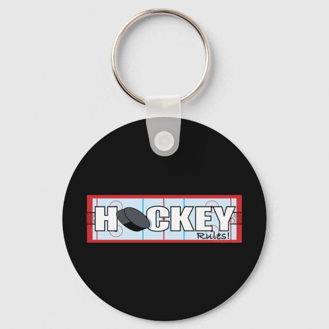 Hockey Rules Key Ring (Front)