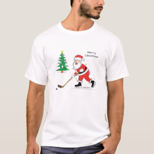 Hockey Santa Christmas T-Shirt