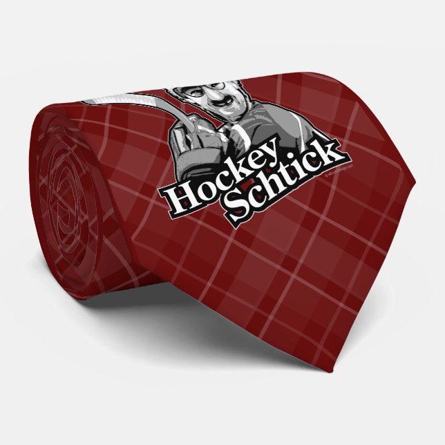 Hockey Schtick Tie (Rolled)