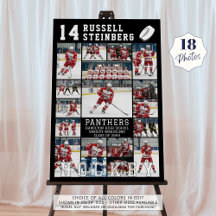 Hockey Senior Graduation 18 Photo Collage