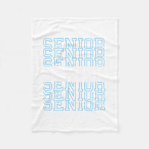 Hockey Senior Night Hockey Senior 2025 Graduation Fleece Blanket