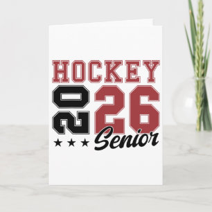 Hockey Senior Night Hockey Senior 2026 Graduation  Card