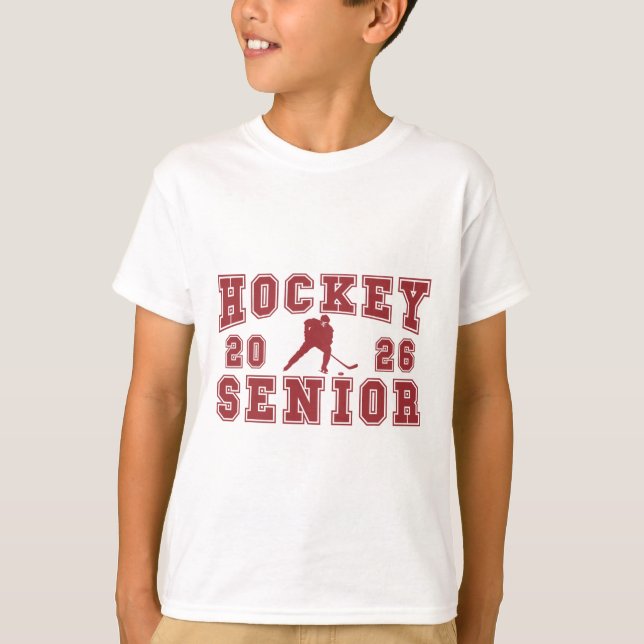 Hockey Senior Night Hockey Senior 2026 Graduation  T-Shirt (Front)