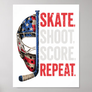 Hockey Shirt Hockey Boy Gifts Stuff Ice Hockey Jer Poster