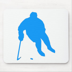 Hockey Silhouette Mouse Pad