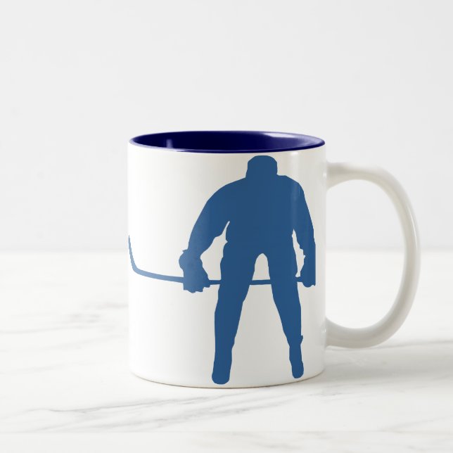 Hockey Silhouette Mugs (Right)