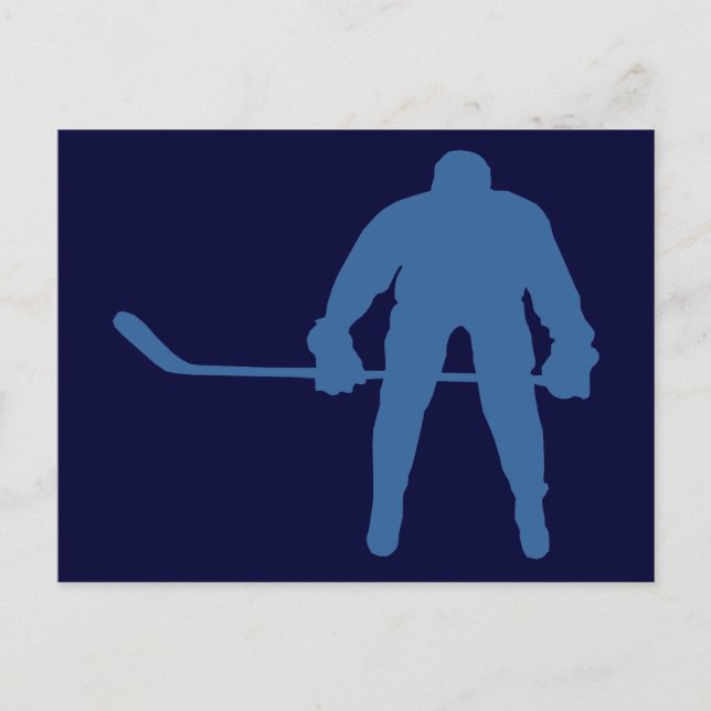 Hockey Silhouette Postcards (Front)