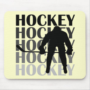 Hockey Silhouette T-shirts and Gifts Mouse Pad