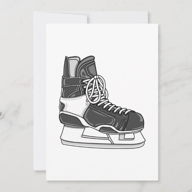 Hockey Skate Invitation (Front)