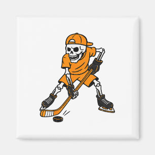 Hockey Skeleton Halloween Costume Boys Teens Girls Magnet