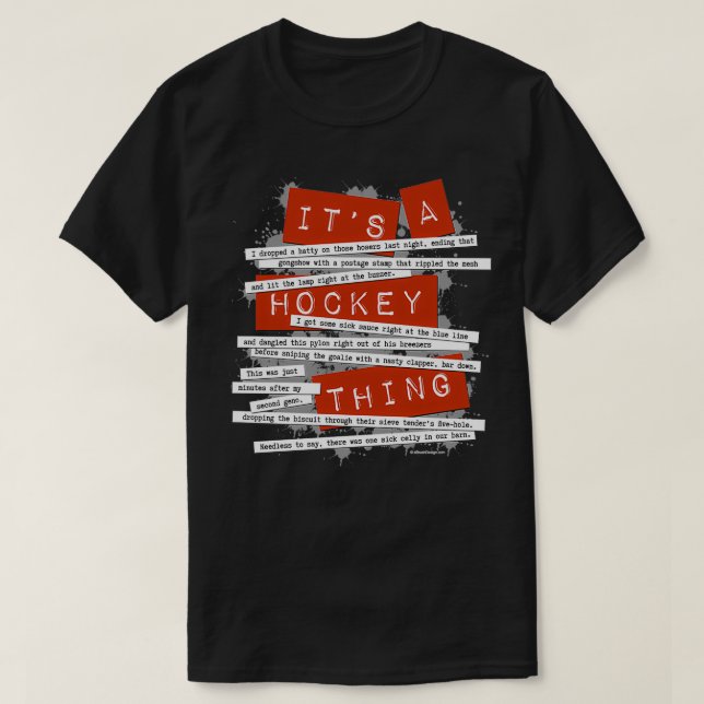 Hockey Slang Classic TShirt (Design Front)