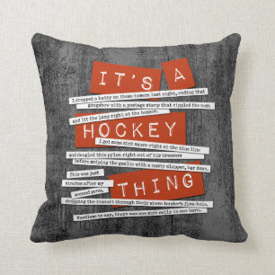 Hockey Slang Cushion