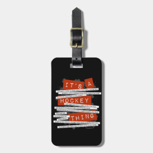 Hockey Slang Luggage Tag