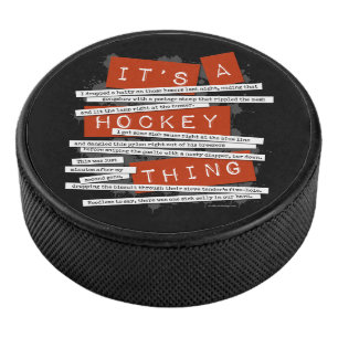 Hockey Slang Puck