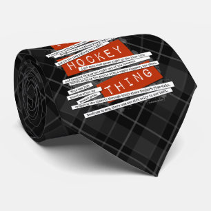 Hockey Slang Tie