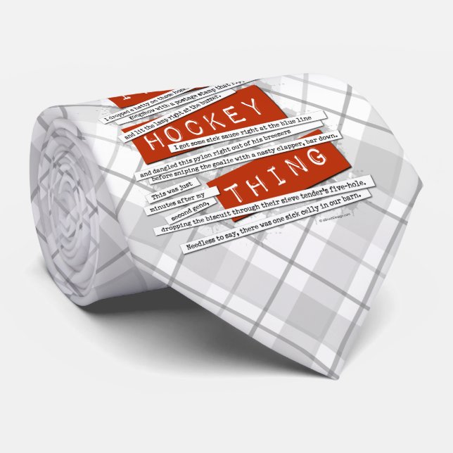 Hockey Slang Tie (Rolled)