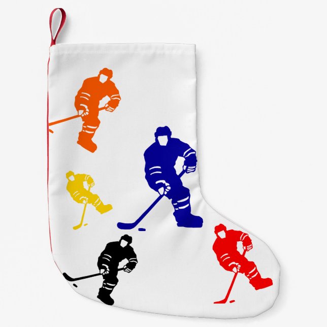 HOCKEY SMALL CHRISTMAS STOCKING (Front)