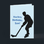 HOCKEY SON BIRTHDAY CARD<br><div class="desc">Here's the birthday card for the hockey-playing son.</div>