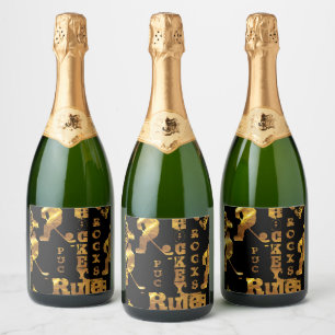 Hockey sparkling wine label