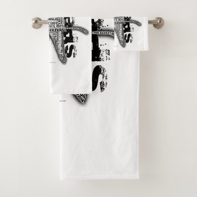 Hockey Speak Bath Towel Set (Insitu)