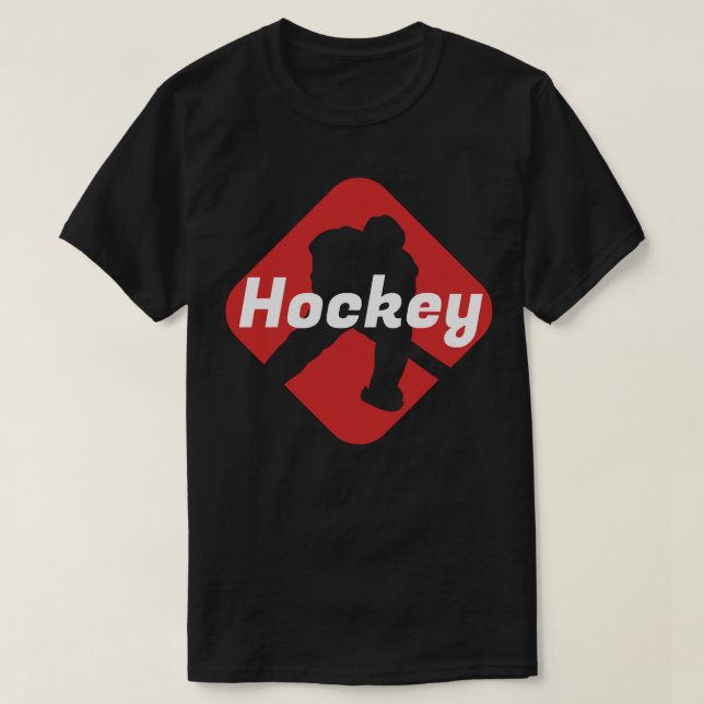 Hockey Sport Ice Hockey Winter Ice Rink Gift Goal  T-Shirt (Design Front)