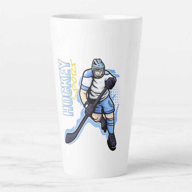 Hockey Sport Latte Mug (Front)