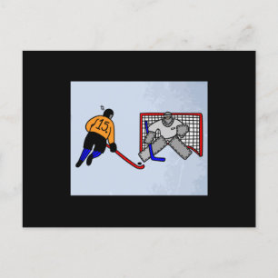 Hockey Sport Penalty Shot Postcard