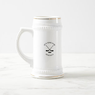 Hockey sport time beer stein